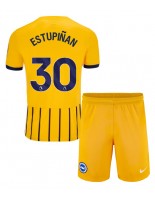 Brighton Pervis Estupinan #30 Venkovní dres pro děti 2024-25 Krátký Rukáv (+ trenýrky)